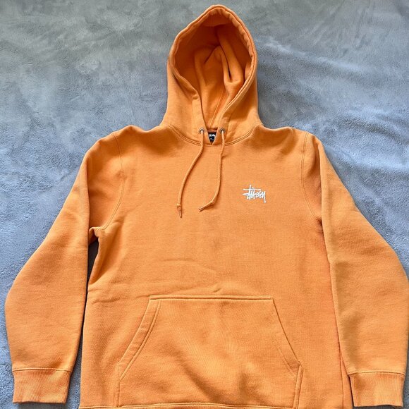 Stüssy Unisex Orange Hoodie Sweater - Picture 4 of 6